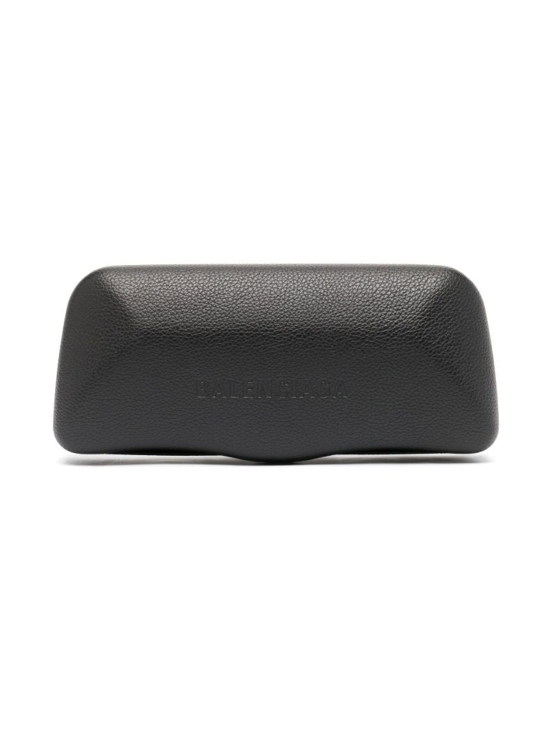 Black Logo Slim Sunglasses
