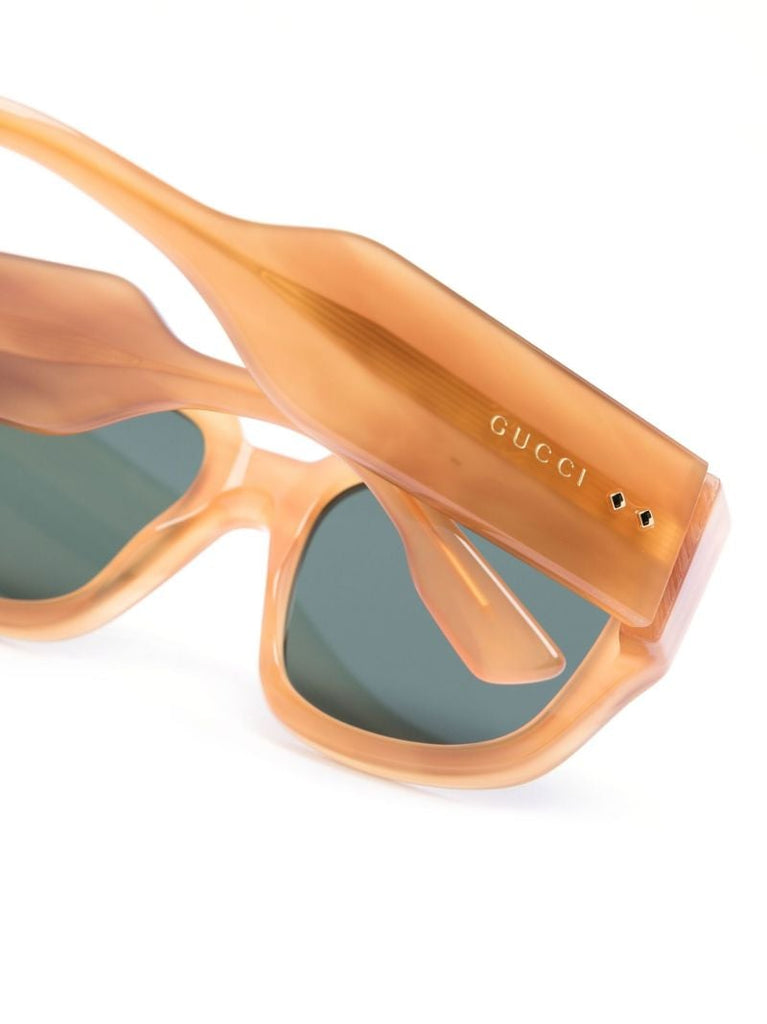 Orange Gg1261s Square Frame Sunglasses