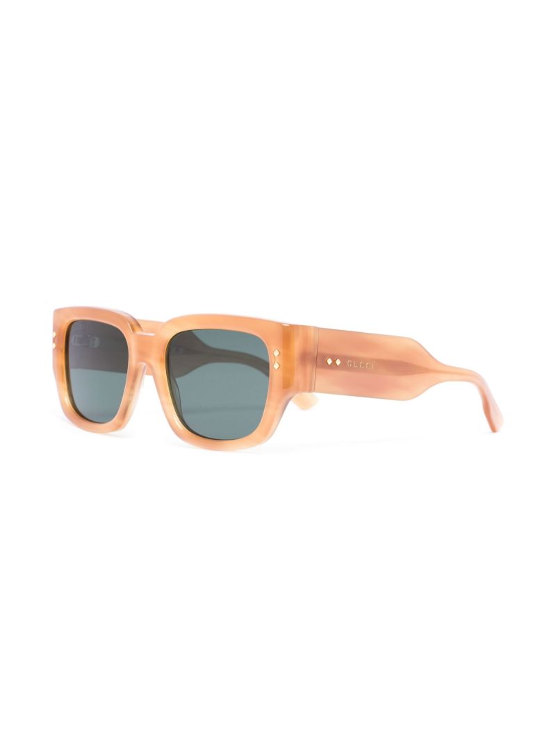 Orange Gg1261s Square Frame Sunglasses