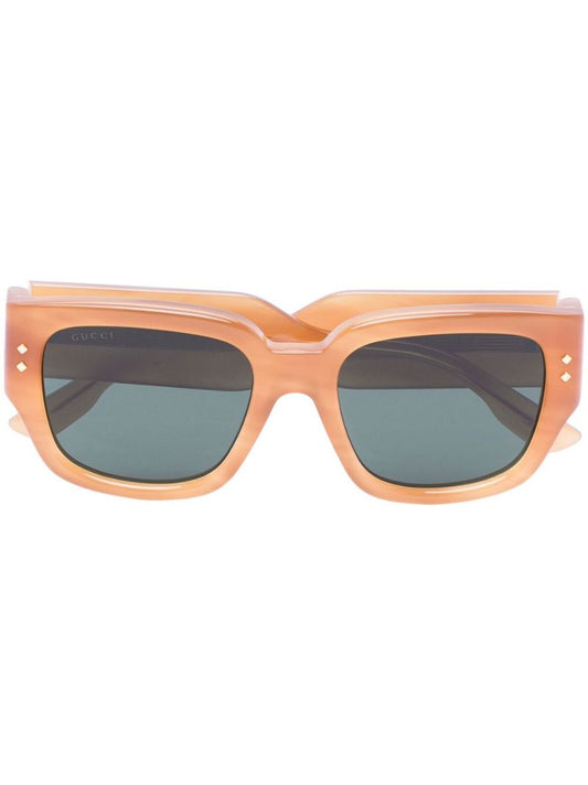 Orange Gg1261s Square Frame Sunglasses