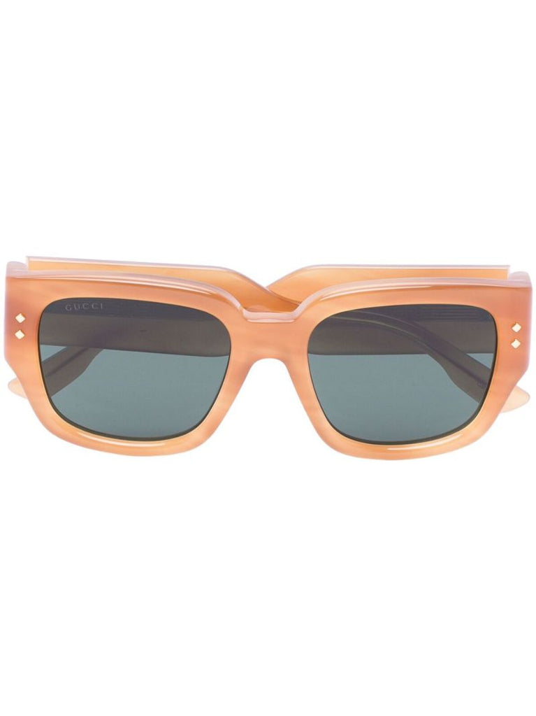 Orange Gg1261s Square Frame Sunglasses