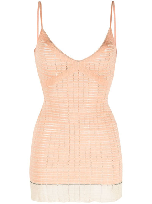 Orange Ardra Knitted Minidress