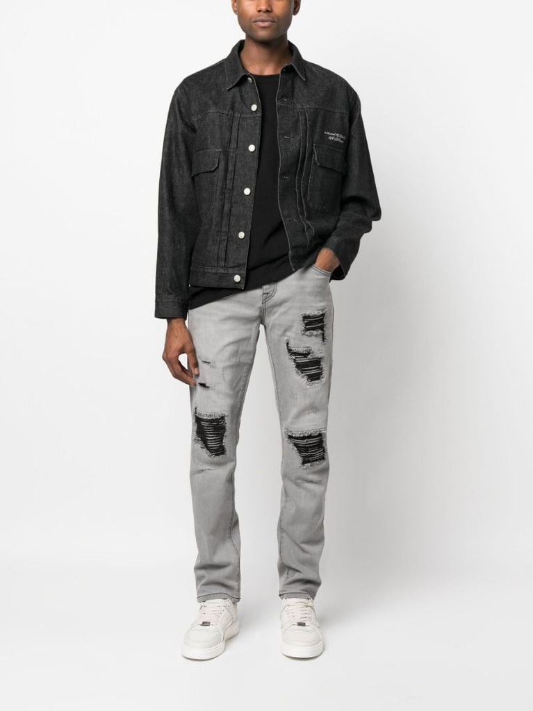 Grey Rocco Straight Leg Jeans