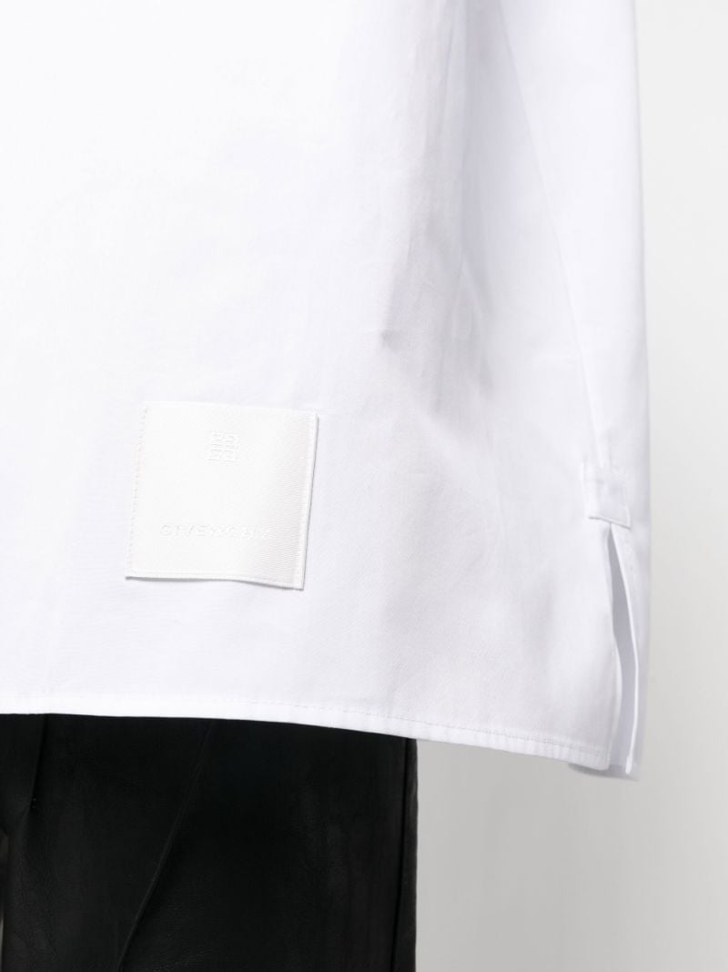White Longline Sleeveless Shirt