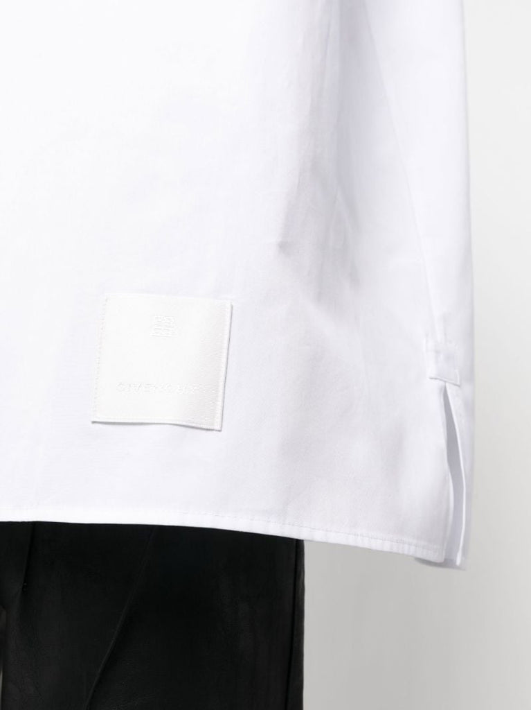 White Longline Sleeveless Shirt