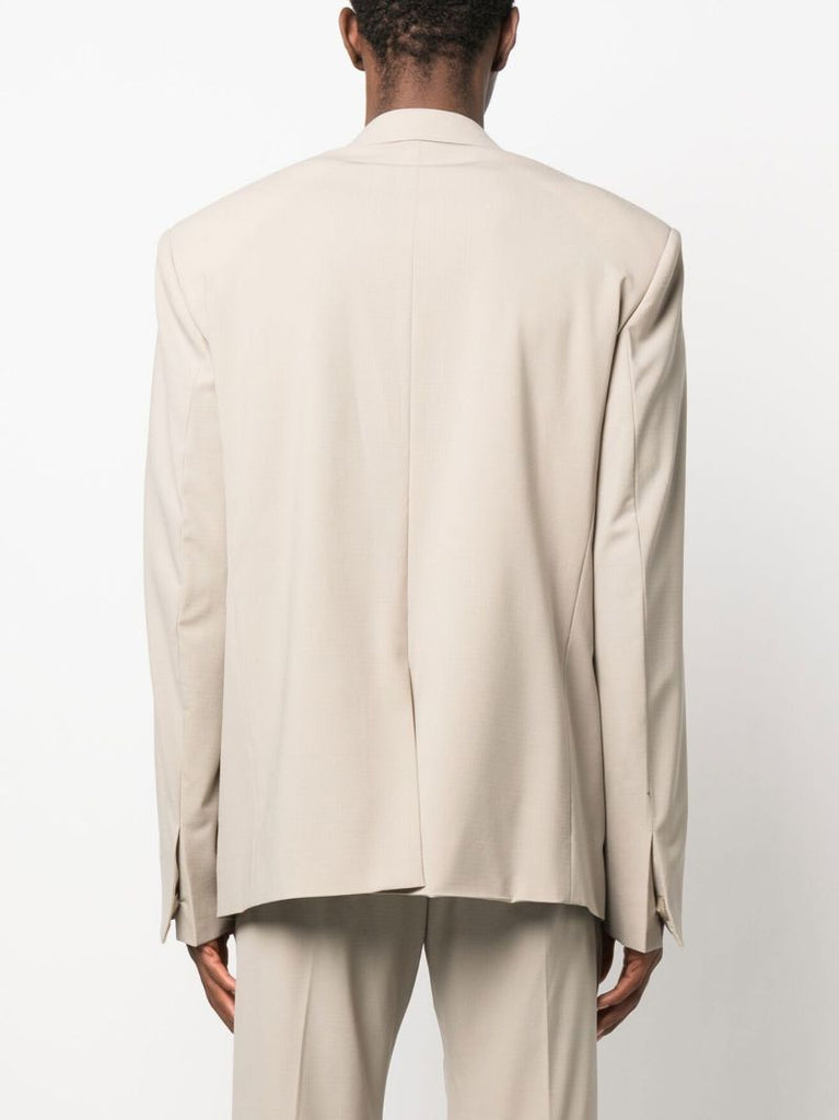 Grey Single-breasted Blazer