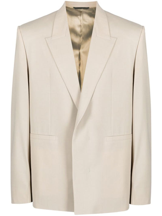 Grey Single-breasted Blazer