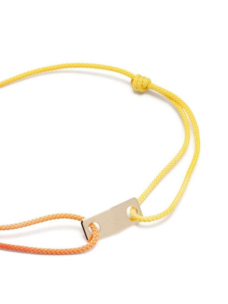 14k Yellow Gold Small Link Id Plate Bracelet