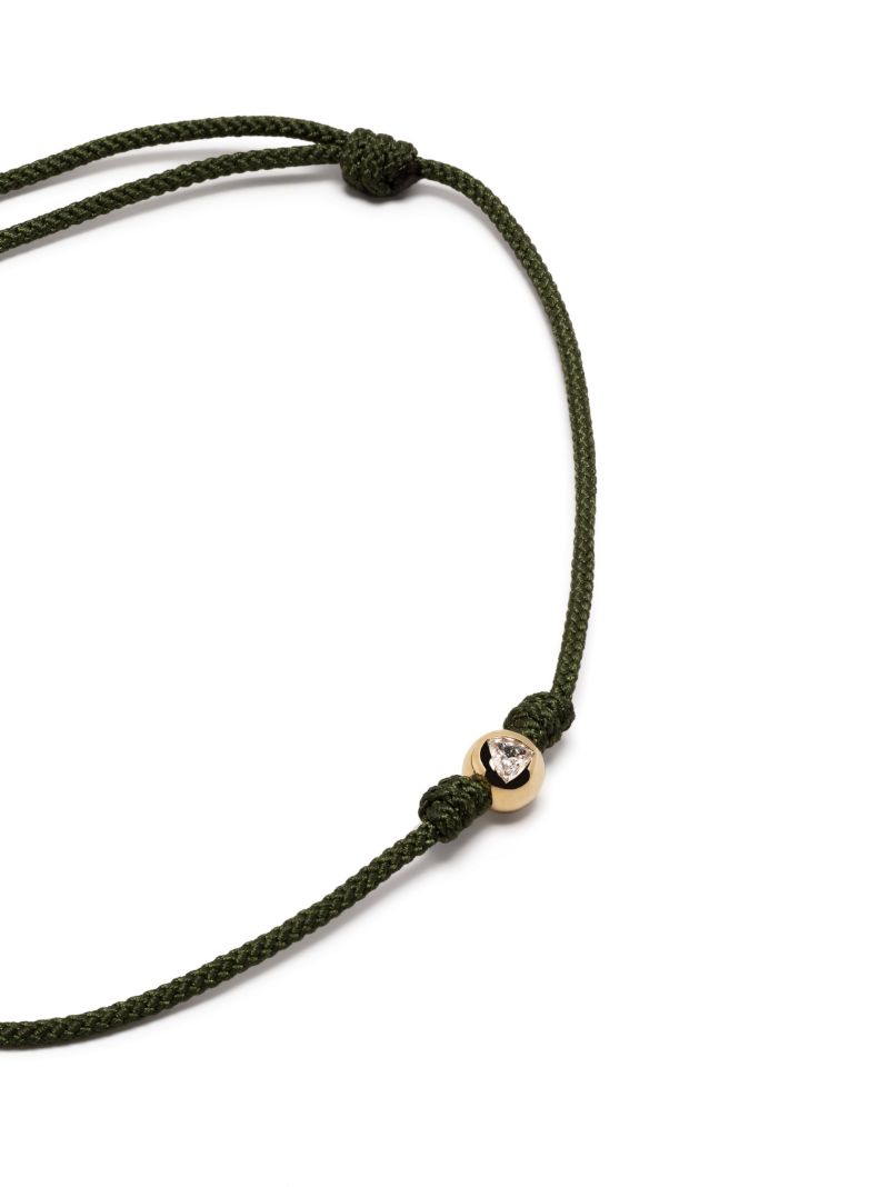 14k Yellow Gold Medium Ball Diamond Bracelet