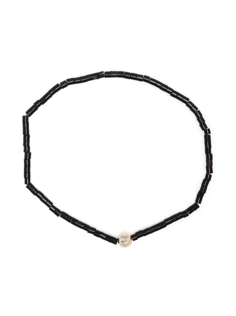 14k Yellow Gold Medium Ball Diamond Bracelet