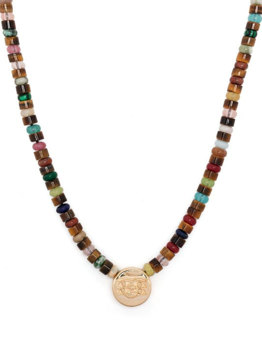 14k Yellow Gold Shield Necklace