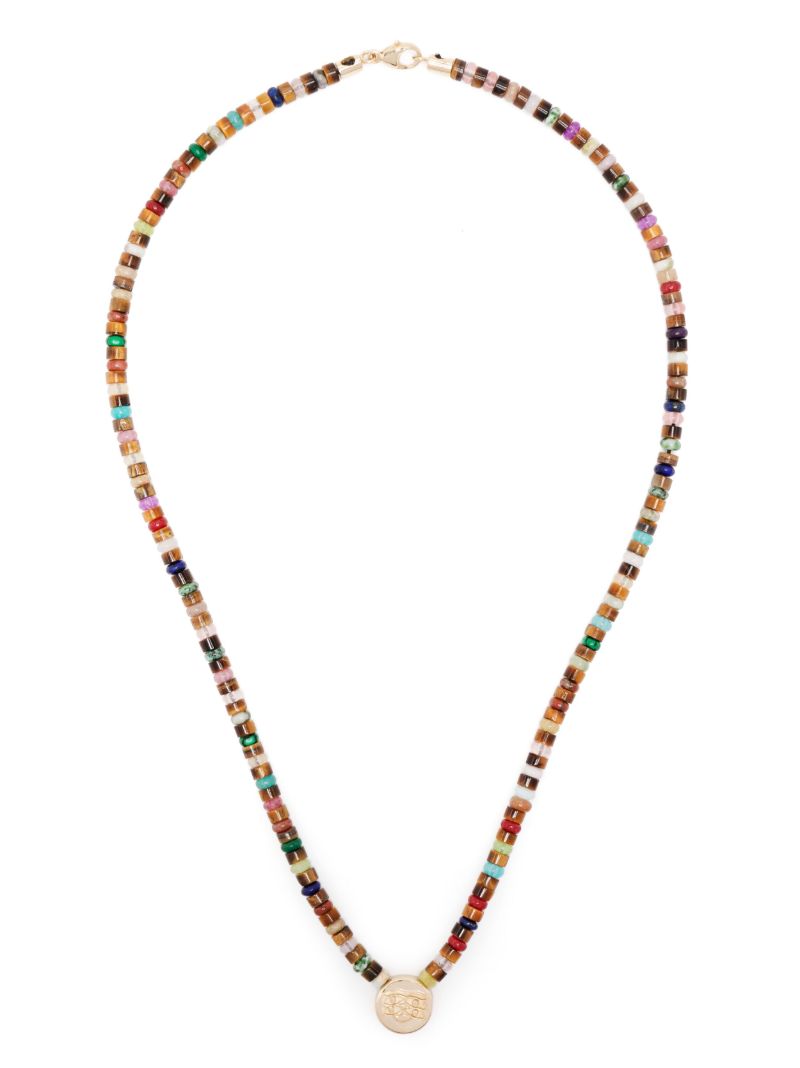 14k Yellow Gold Shield Necklace