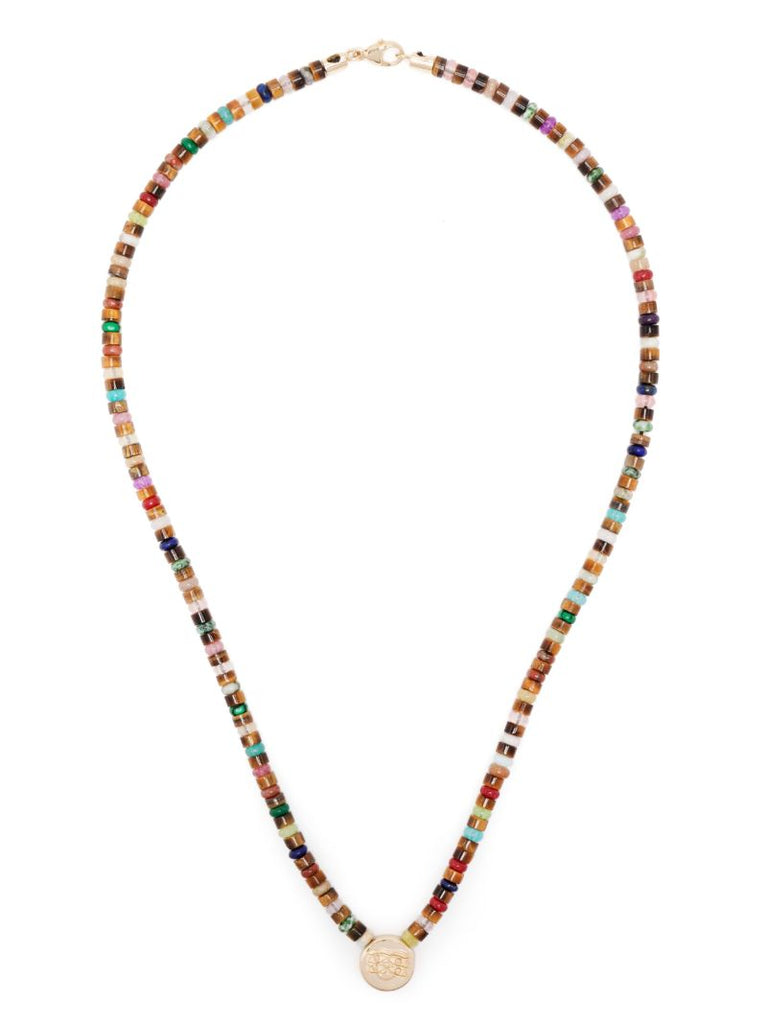 14k Yellow Gold Shield Necklace
