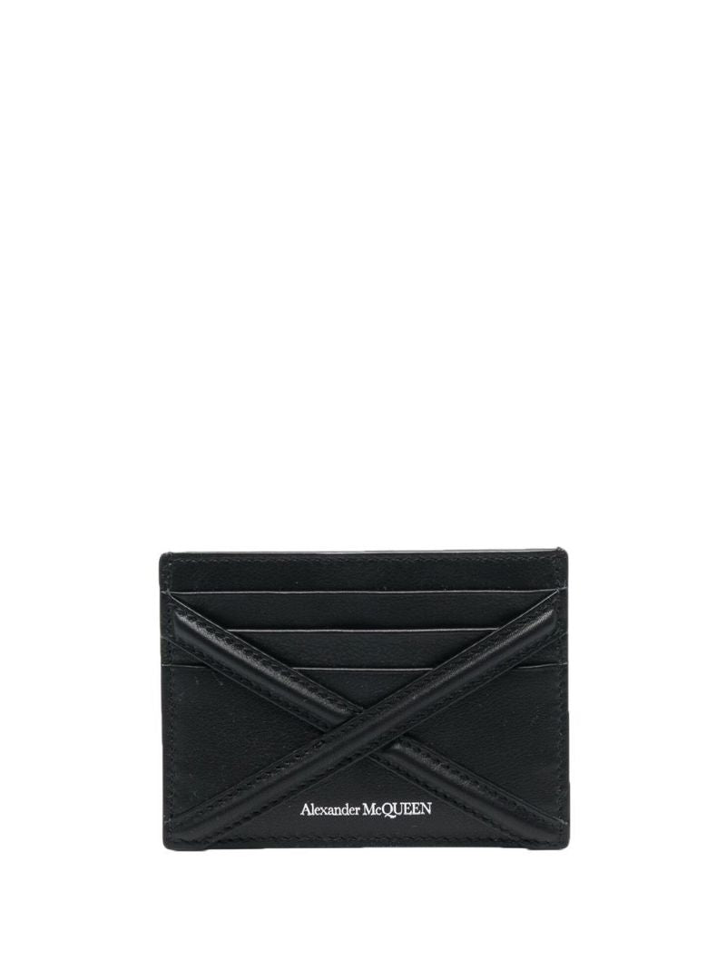Black the Harness Leather Card Holder