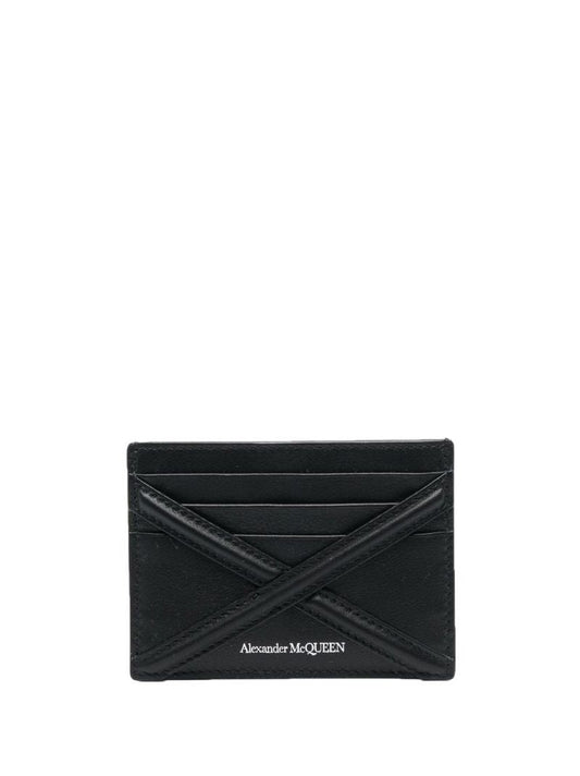 Black the Harness Leather Card Holder