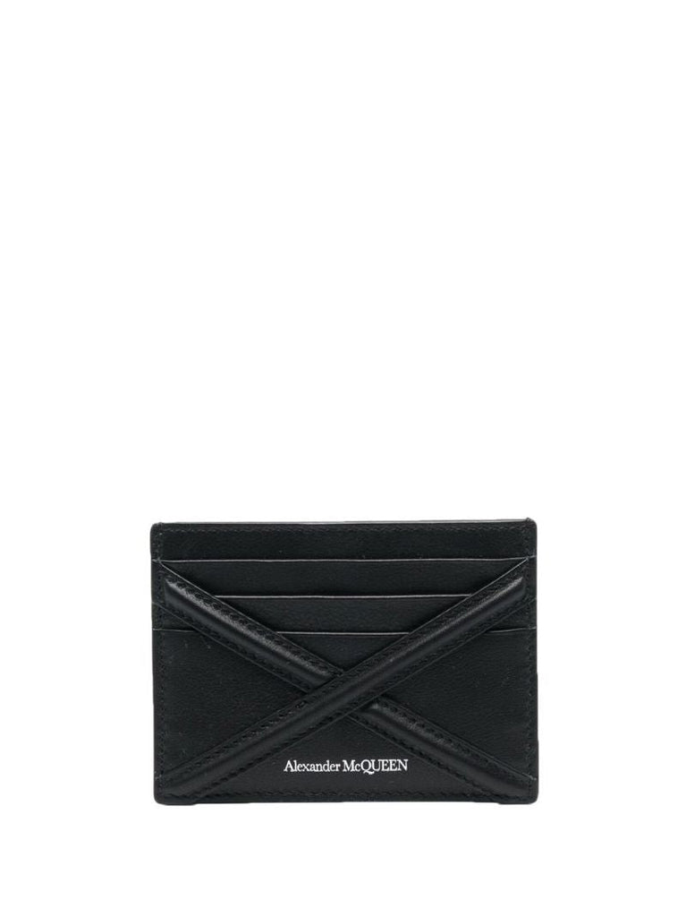 Black the Harness Leather Card Holder