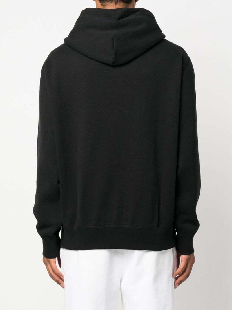 Black Logo AppliquÃ_x0083_Â© Hoodie