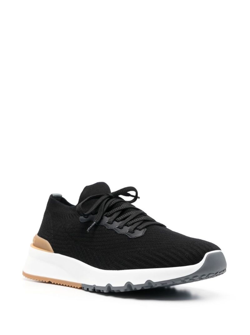 Black Knitted Sneakers