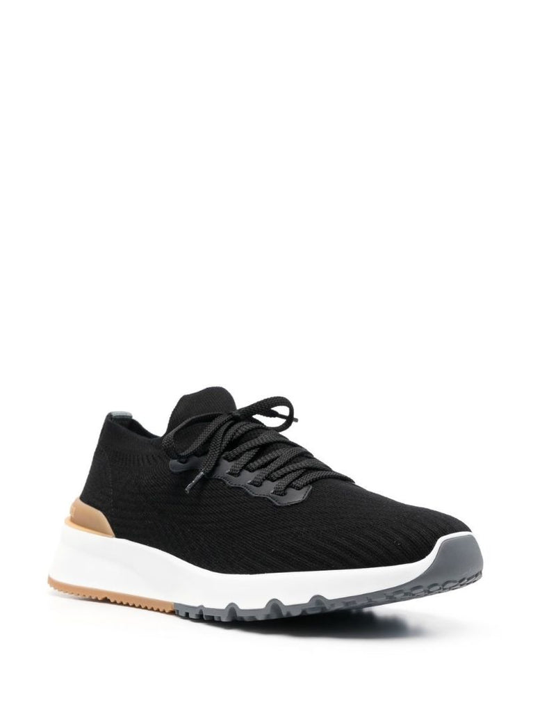 Black Knitted Sneakers