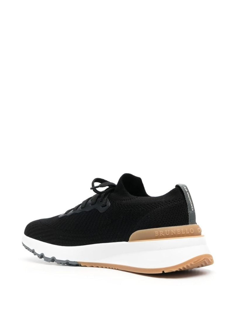 Black Knitted Sneakers