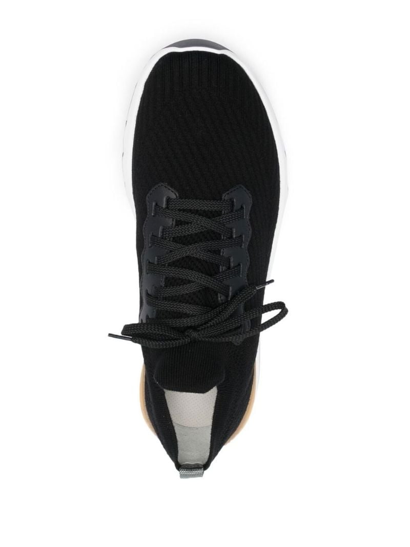 Black Knitted Sneakers