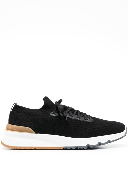 Black Knitted Sneakers