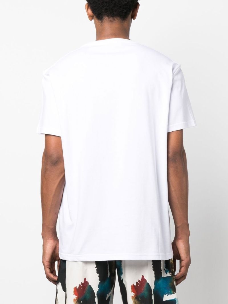 White Graffiti Print T-shirt