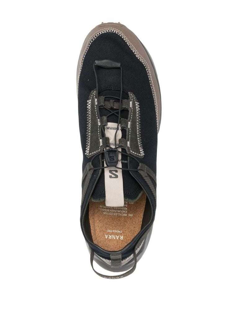 X Salomon Black Cross Pro Panelled Sneakers