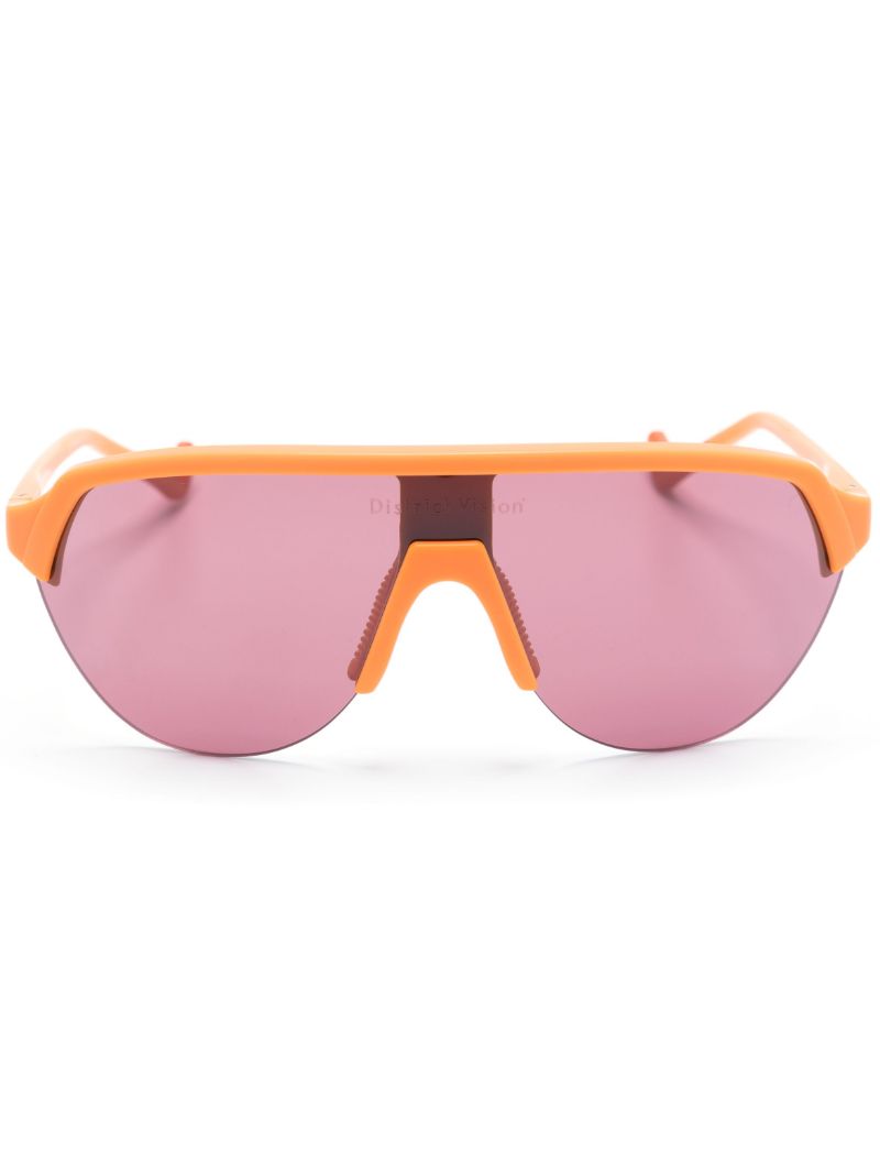 Orange Nagata Speed Blade Infrared Sunglasses