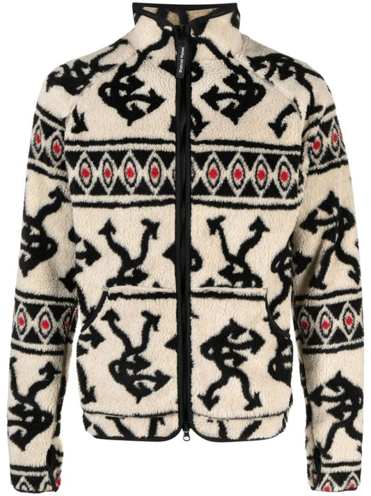 Beige Fleece Texture Jacket
