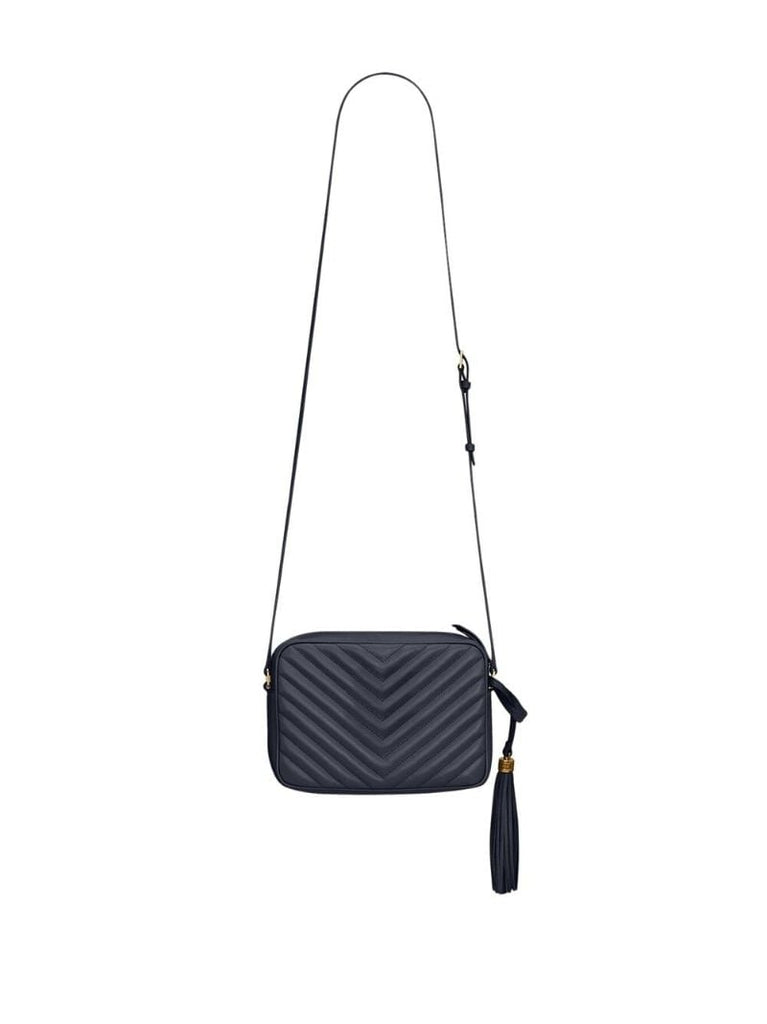 Blue Lou Leather Camera Bag