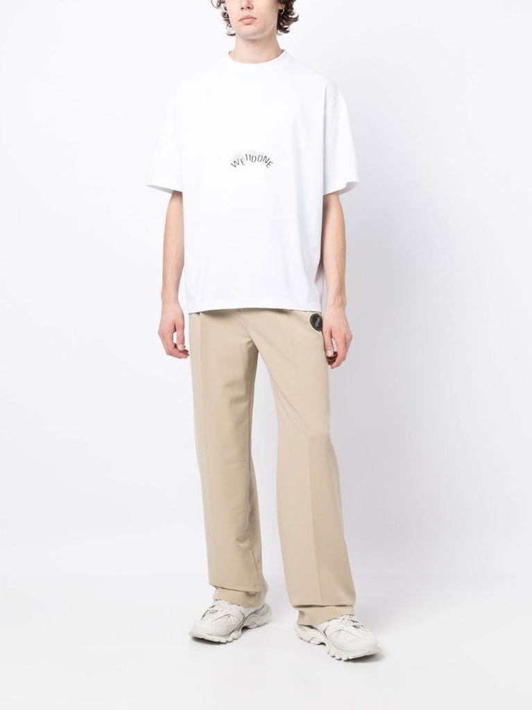 Beige Straight Leg Trousers