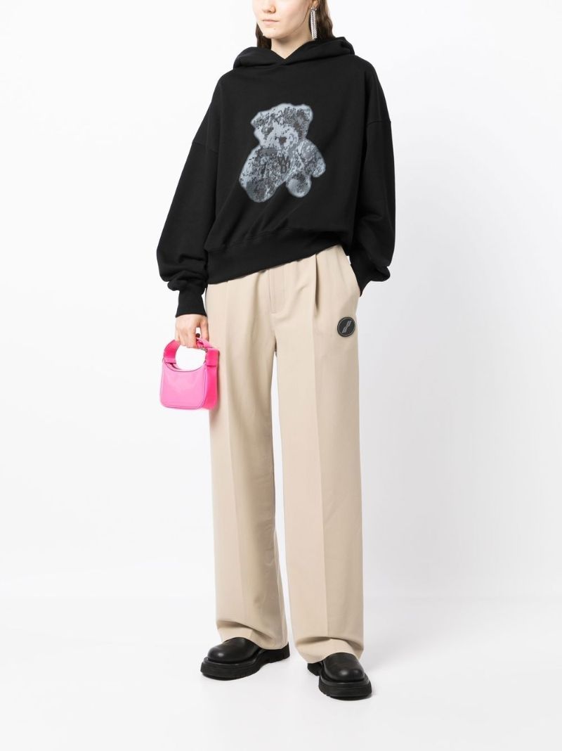 Beige Straight Leg Trousers