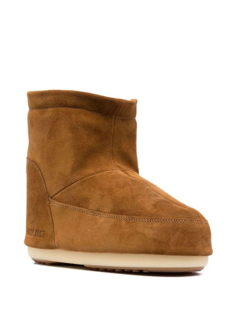 Brown Icon Low Suede Boots