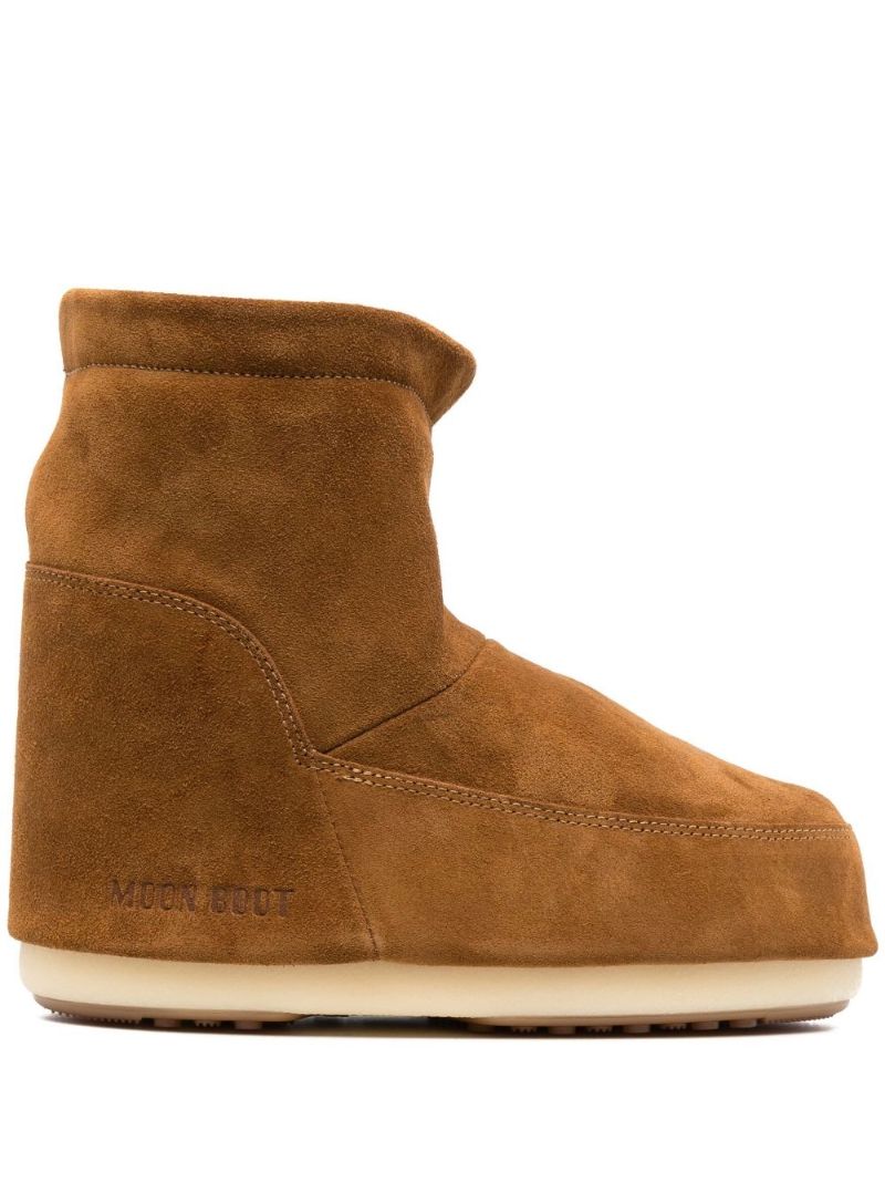 Brown Icon Low Suede Boots