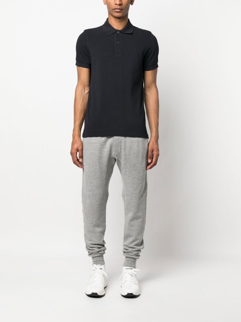 Blue Cotton Polo Shirt