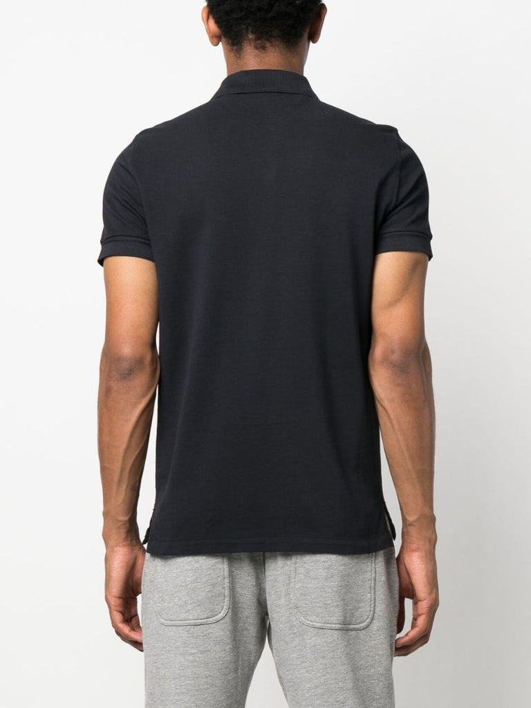 Blue Cotton Polo Shirt