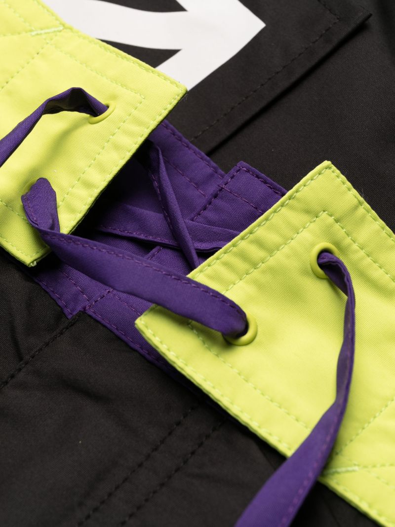 Black Arrow Block Sunset Swim Shorts