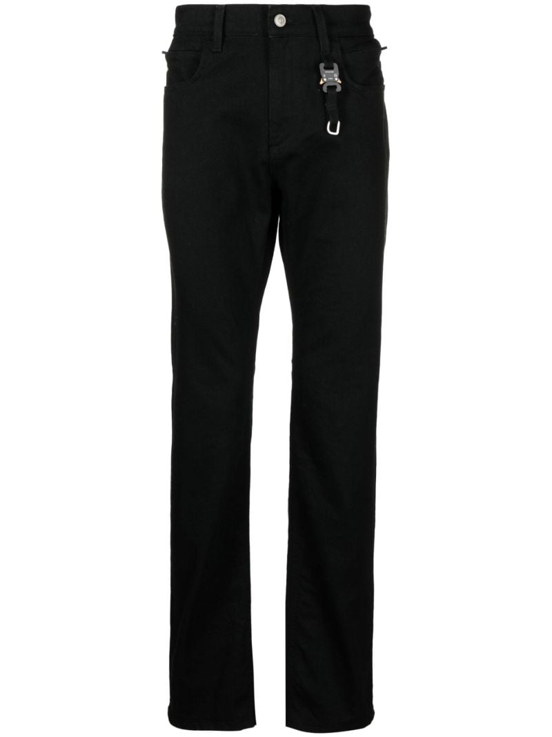 Black Buckle Detail Jeans