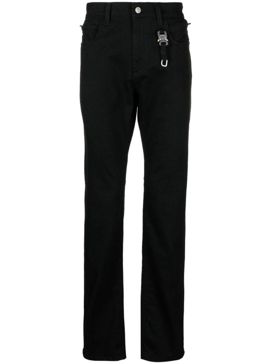 Black Buckle Detail Jeans