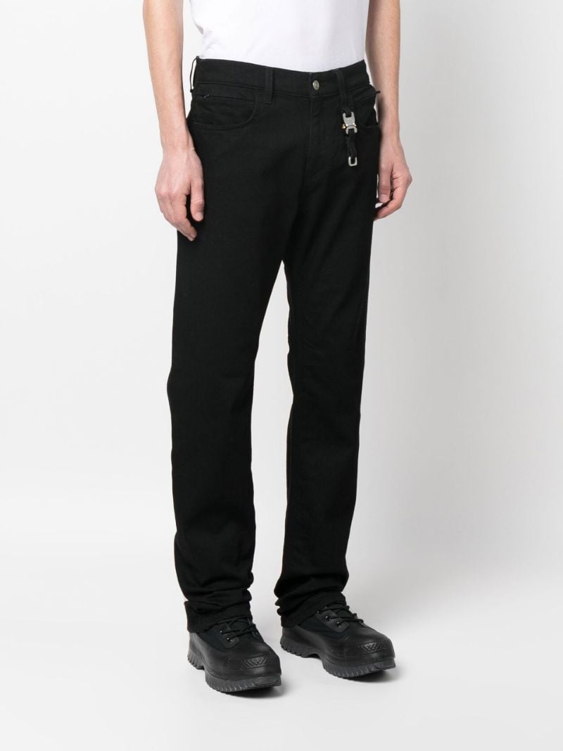 Black Buckle Detail Jeans