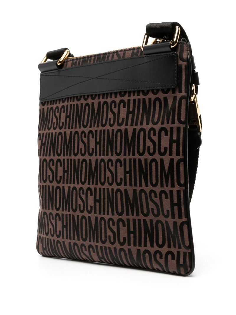 Brown Logo-jacquard Messenger Bag