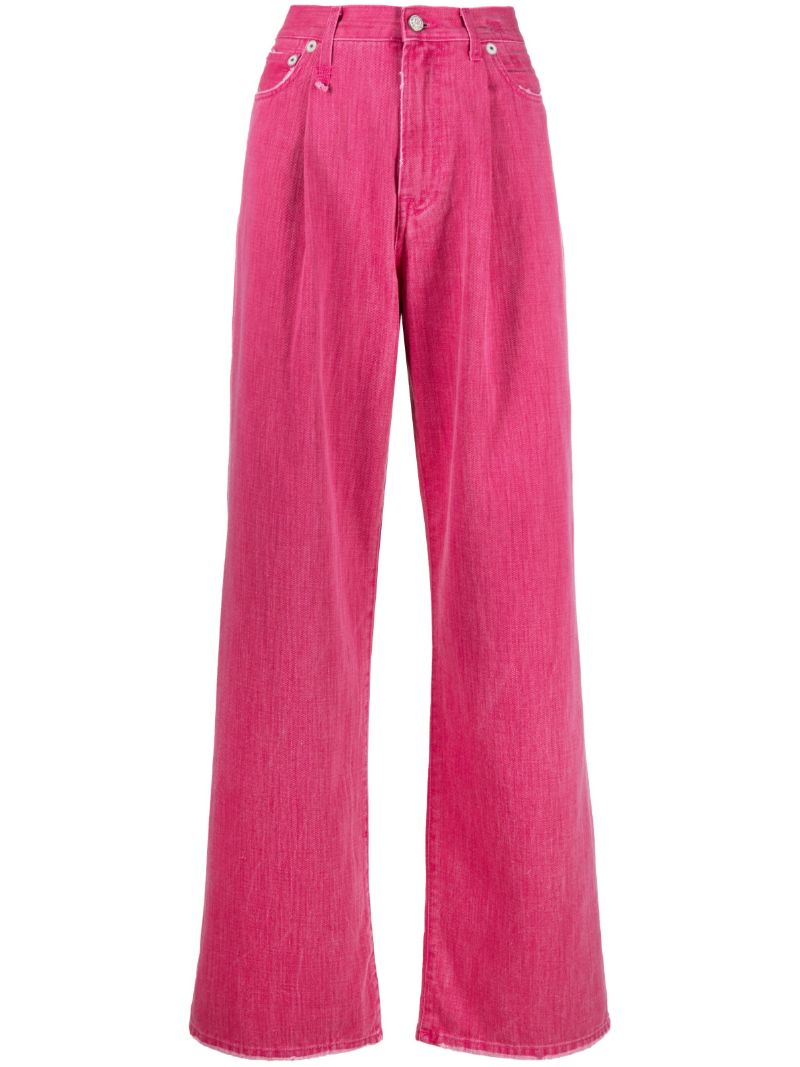 Pink Damon Wide-leg Jeans