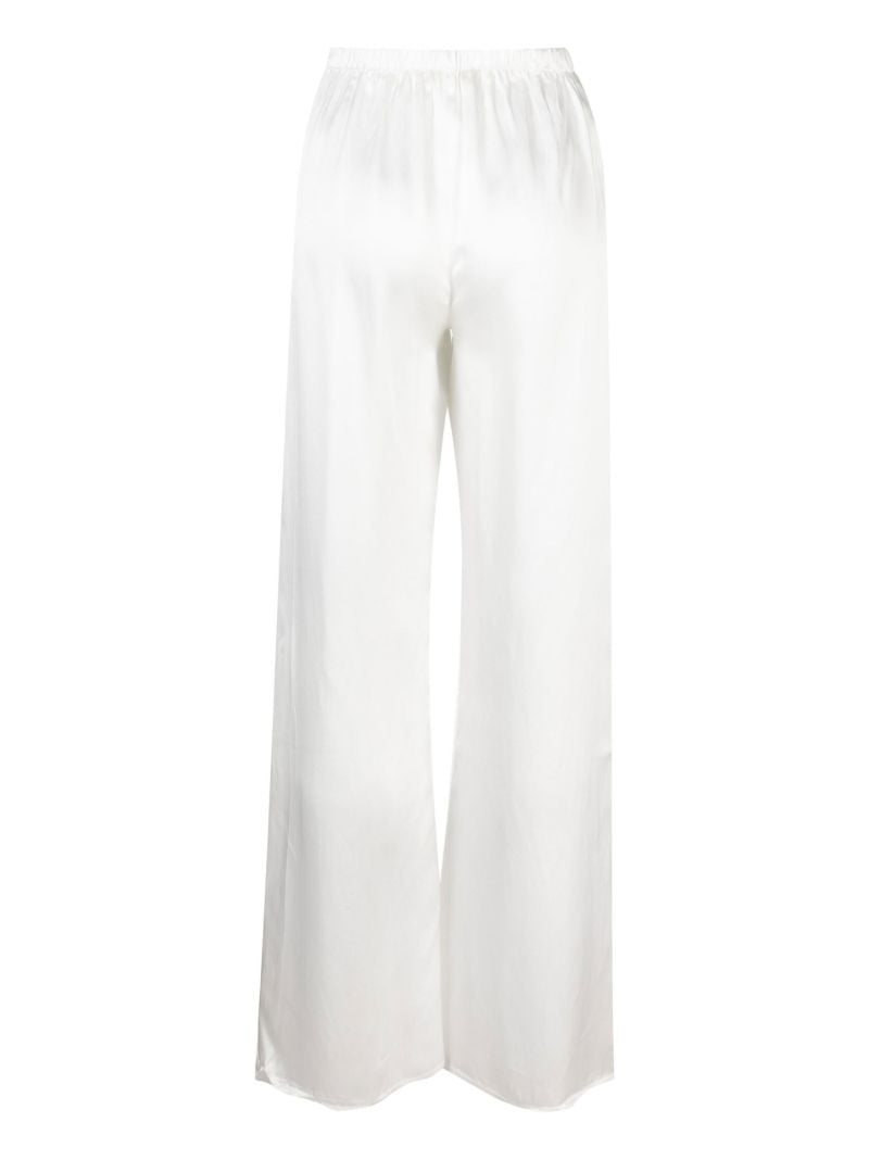 White Wide-leg Pyjama Trousers