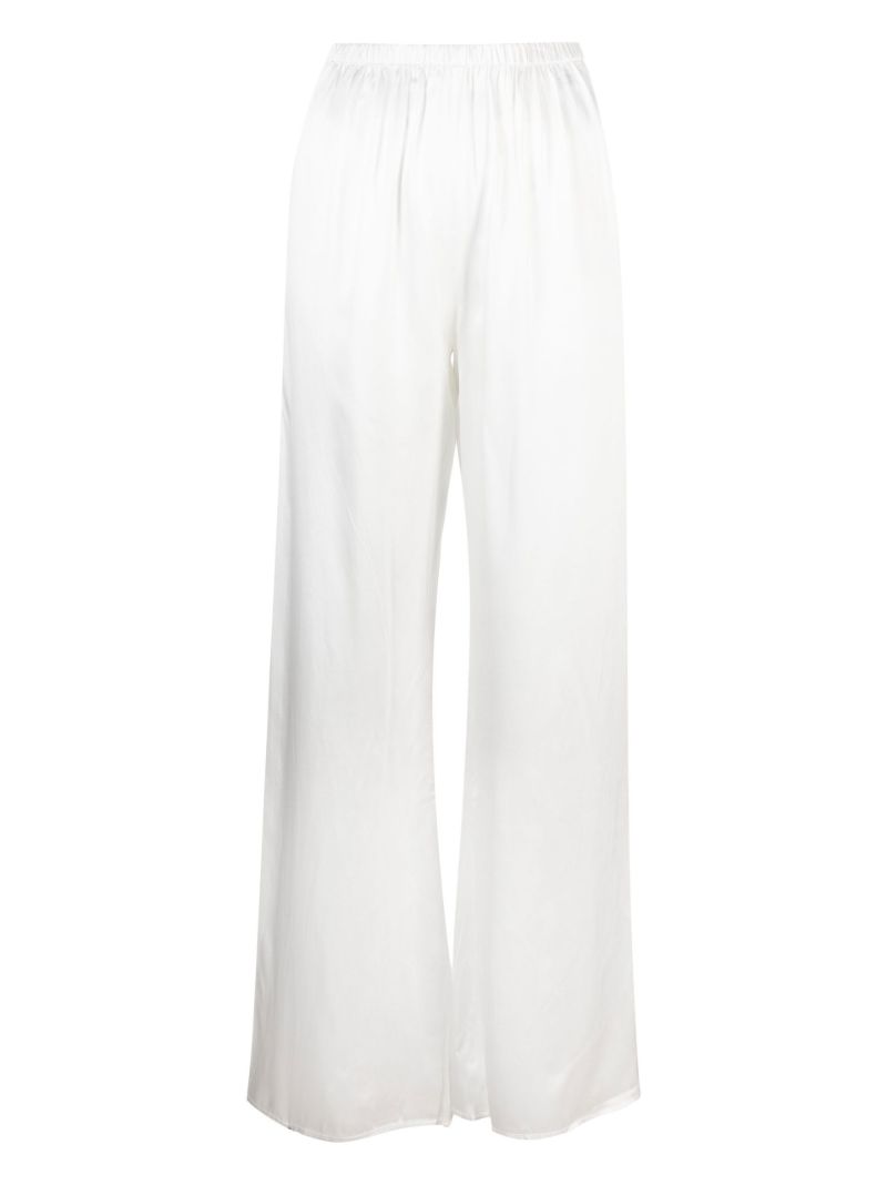 White Wide-leg Pyjama Trousers