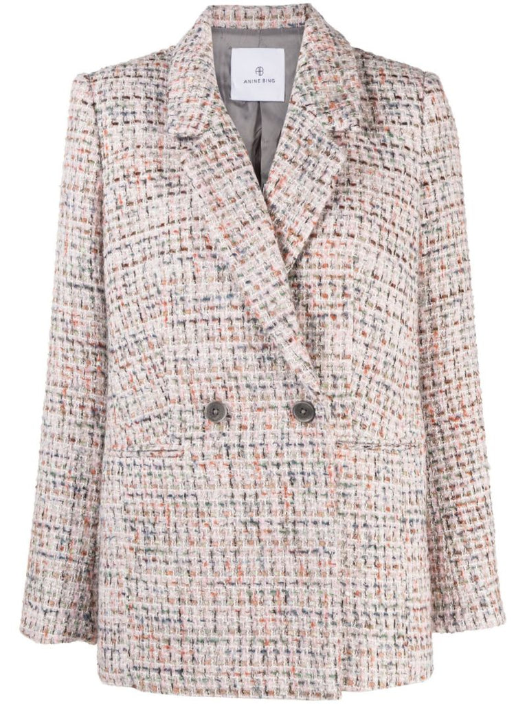 Multicolour Diana Tweed Double-breasted Blazer