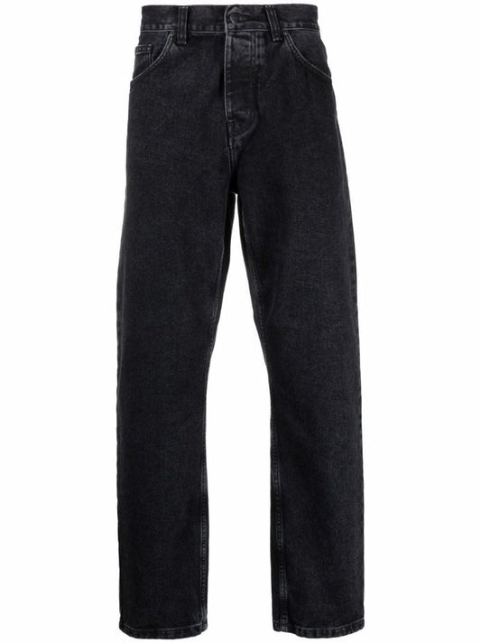 Black Newel Straight-leg Jeans