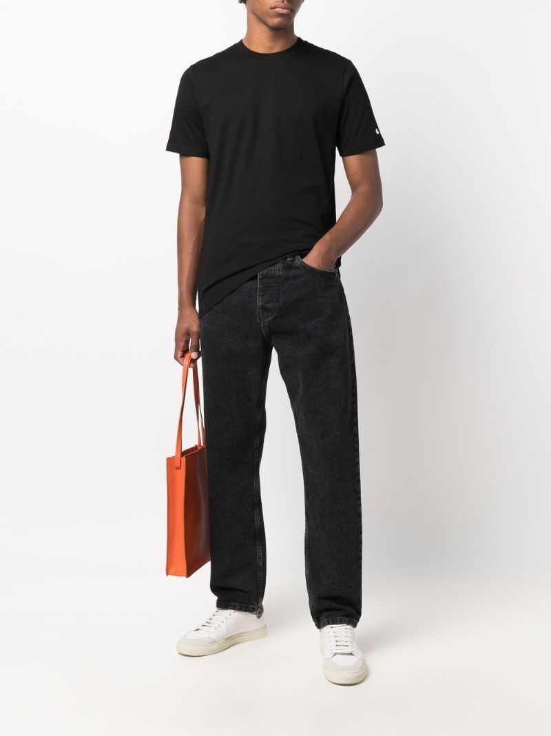 Black Newel Straight-leg Jeans