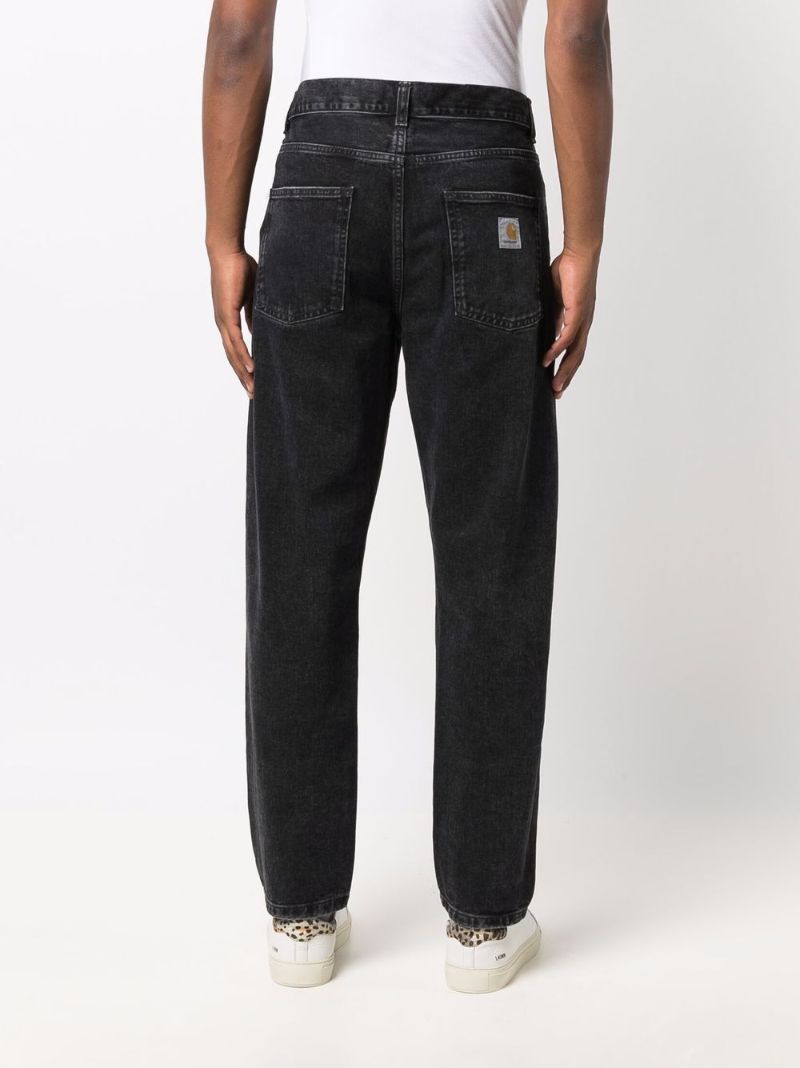 Black Newel Straight-leg Jeans