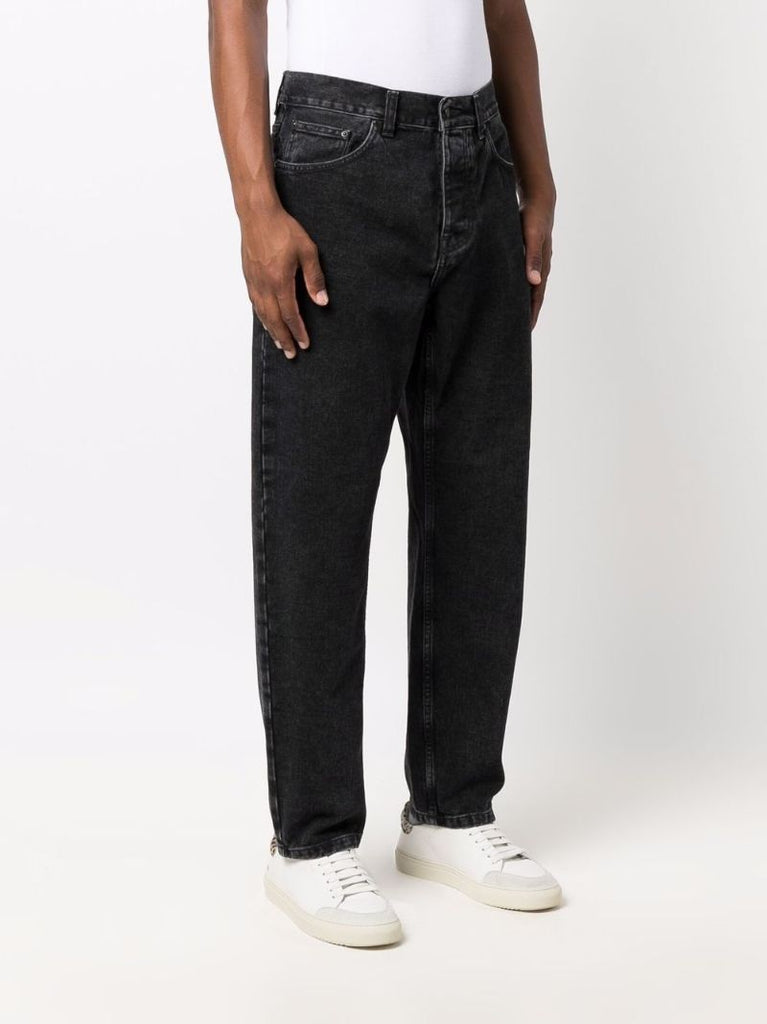 Black Newel Straight-leg Jeans